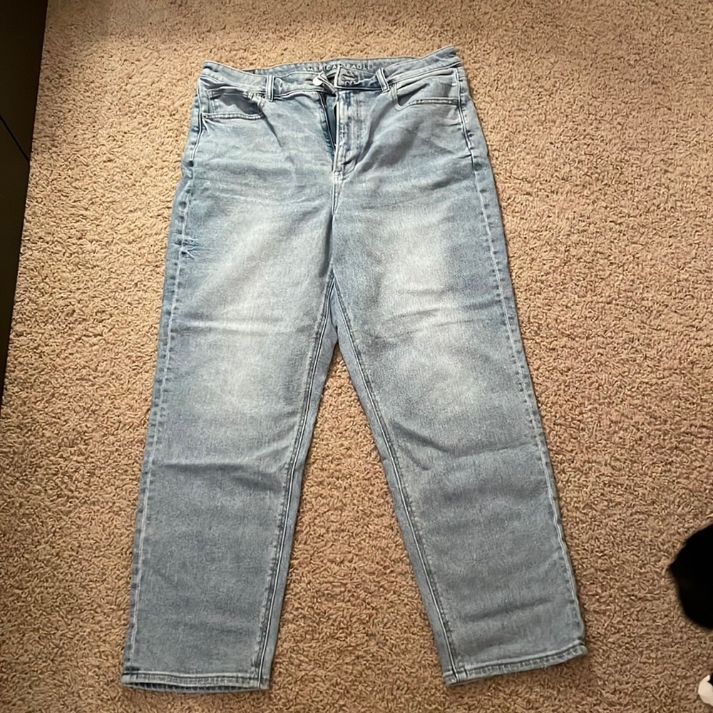 American Eagle straight mom jeans